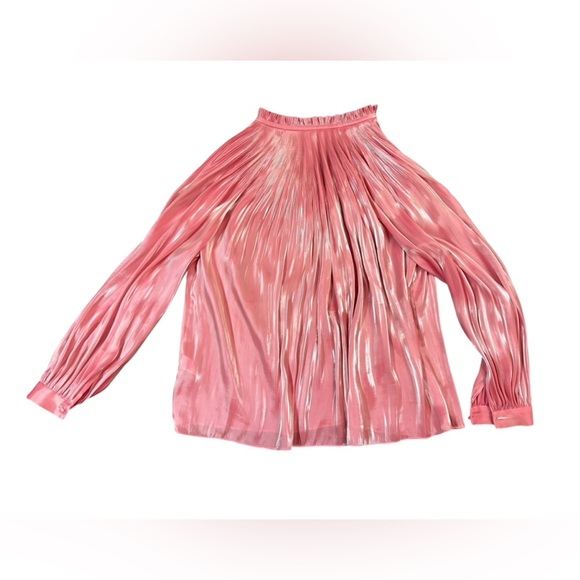 RHODE Adele Blouse in Rose Shimmer in Color Rose Shimmer Size Medium - Picture 6 of 10